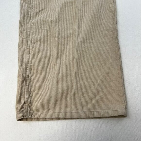 H&M Divided Womens Corduroy Pants Straight Leg High Rise Beige Size 20 - Picture 5 of 9
